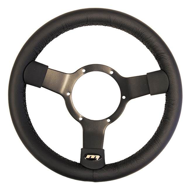 Volant Mountney Simili Cuir Branches Noires 12" (Moyeu en