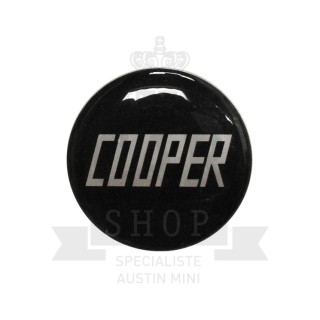 Autocollant rond Cooper Noir (42mm) - Austin Mini-Austin Mini