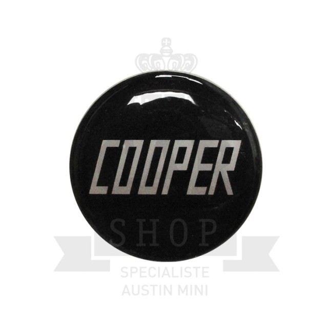 Autocollant rond Cooper Noir (42mm) - Austin Mini-Austin Mini