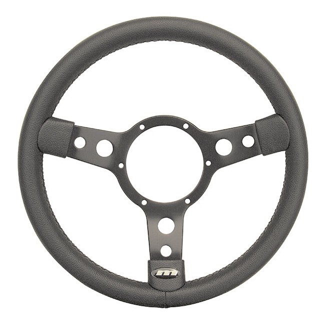 Volant Mountney Simili Cuir Noir 13'' (Moyeu en option)-Austin