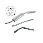 L2A - Ligne échappement RC40 - Sortie lateral Ø44 mm-Austin Mini