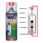 Aérosol d'apprêt garnissant 2K gris 400ml