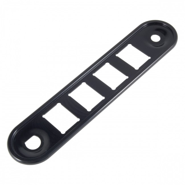 Porte boutons alu MINI / 4 boutons noir / polis-Austin Mini