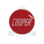 Autocollant rond Cooper Rouge (42mm) - Austin Mini-Austin Mini