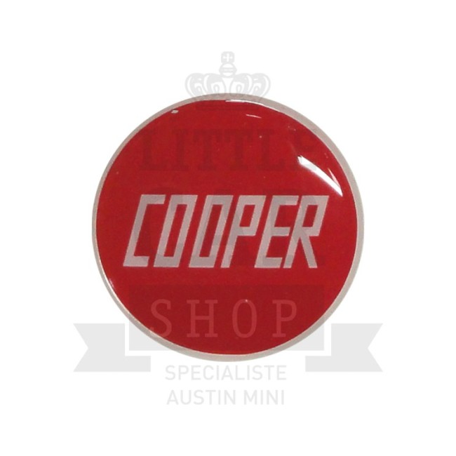 Autocollant rond Cooper Rouge (42mm) - Austin Mini-Austin Mini