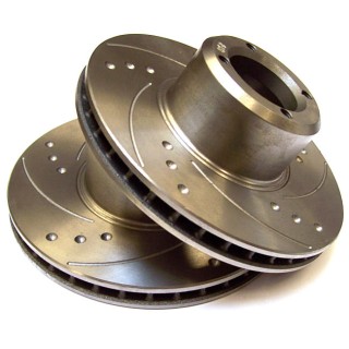 8.4'' Disque de frein ventilé Métro rainuré percé (la