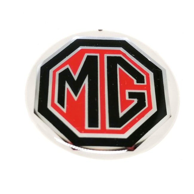 Autocollant MG noir et rouge (27 mm)-Austin