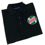 Polo '' Castrol '' Noir / taille au choix-Austin Mini