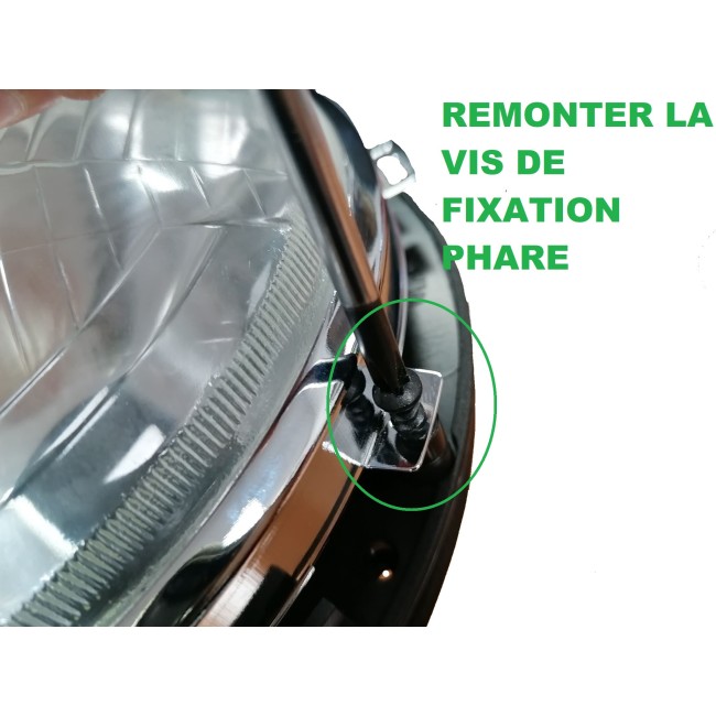 N°1- Kit phare 7'' Lucas-Austin Mini