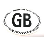 Autocollant ''GB MINOR on tour''-Austin Mini