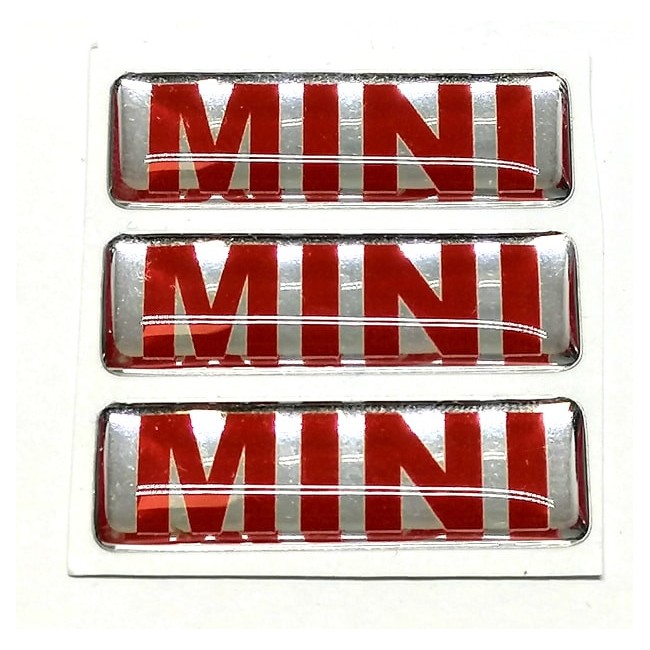 Kit de 3 autocollants '' MINI '' Pour pédale alu-Austin Mini