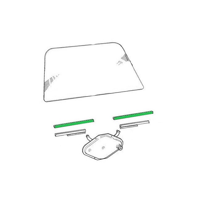 Joint de guide de vitre à partir de 1972-Austin Mini