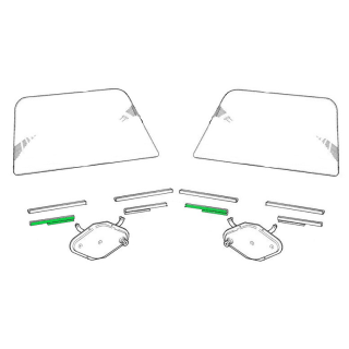 Guide de vitre Av D ou Ar G à partir de 1972-Austin Mini