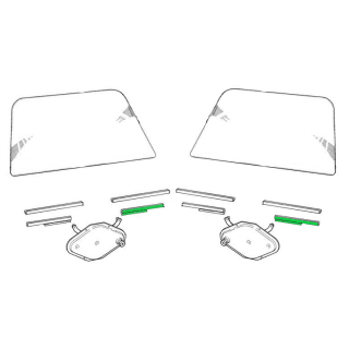 Guide de vitre Av G ou Ar D à partir de 1972-Austin Mini