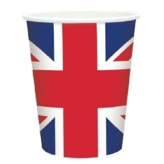 lot de 20 gobelets plastique Union Jack