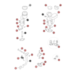 AA2F - Vue éclatée maître cylindre 1978 à 1989