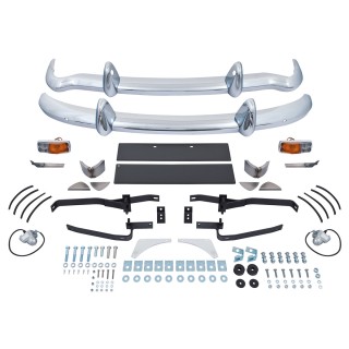 Kit conversion pare choc plastique vers pare choc chrome -