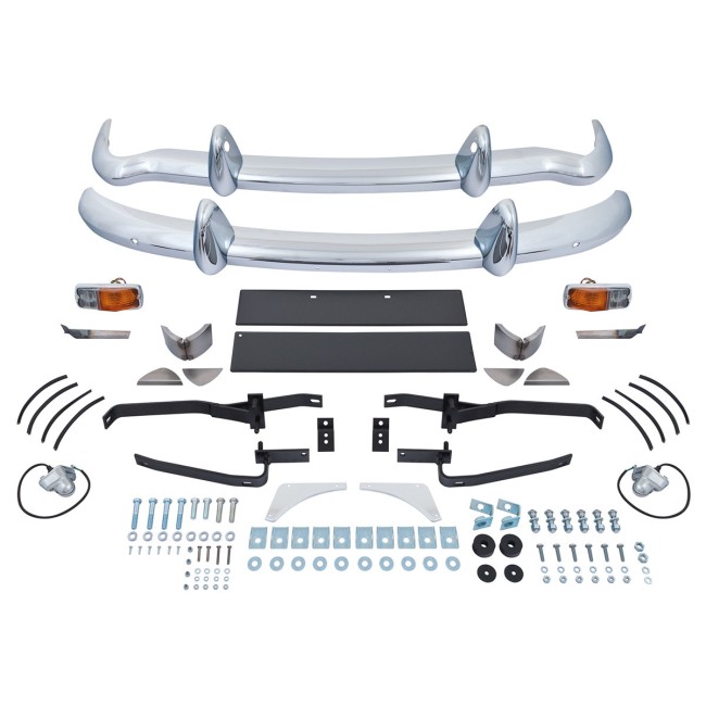 Kit conversion pare choc plastique vers pare choc chrome -