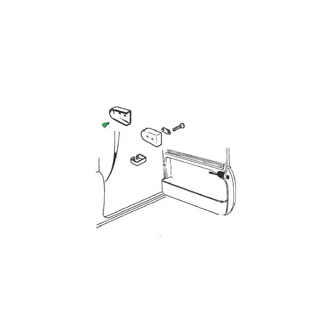 Petite vis de guide de porte - Austin Mini - 1959 /69-Austin