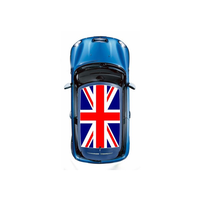 Drapeau anglais de toit rouge bleu - New Mini - R50 / R53