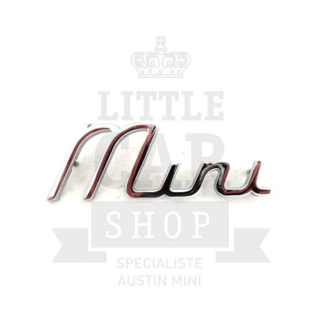 Script de malle ''Mini'' écriture-Austin Mini