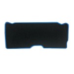 Moquette int de malle Ar - noir liseré bleu - Austin Mini