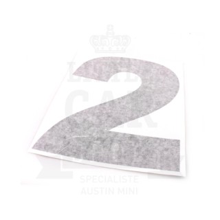 Autocollant course numéro 2 - Austin Mini-Austin Mini