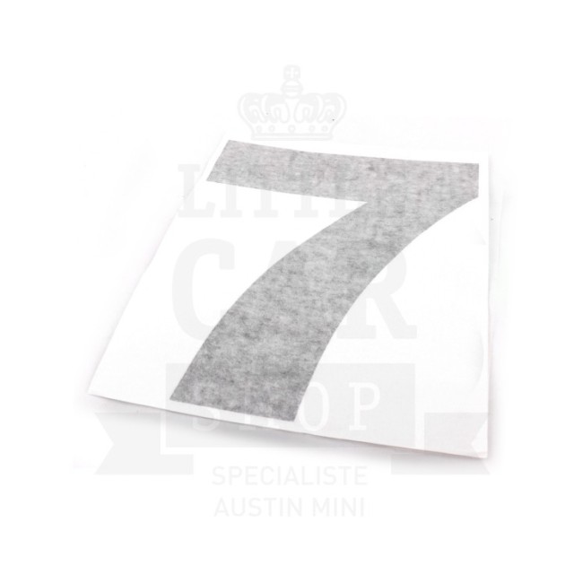 Autocollant course numéro 7 - Austin Mini-Austin Mini