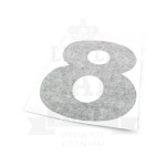 Autocollant course numéro 8 - Austin Mini-Austin Mini