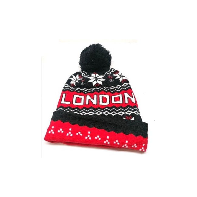 Bonnet ''London'' avec pompom