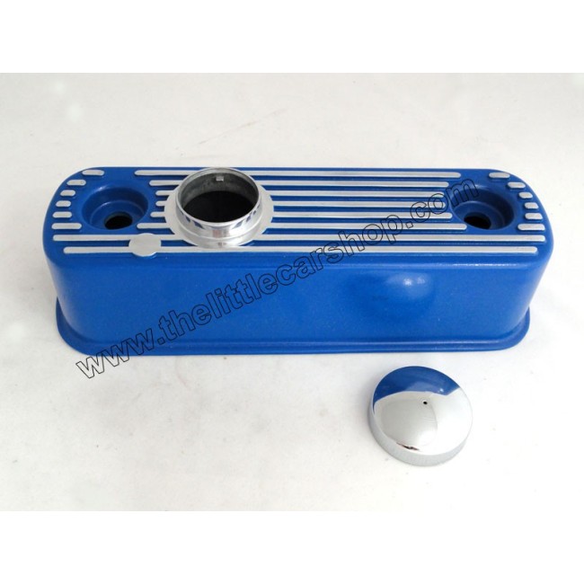 Cache culbuteur Bleu avec bouchon-Austin Mini