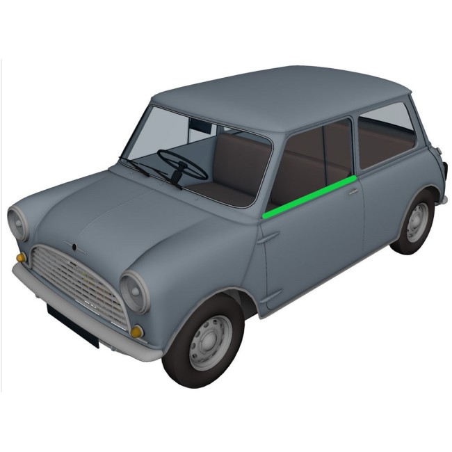 Glissière de verrouillage de vitre MK1/2 - GAUCHE