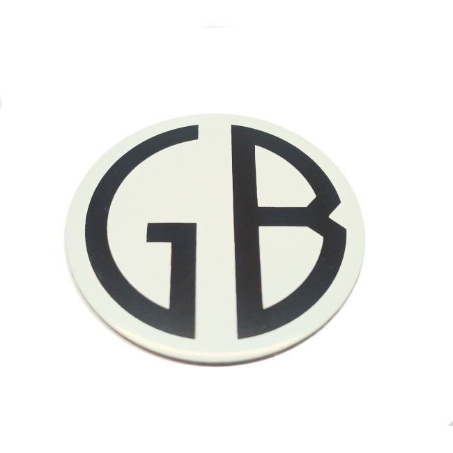 Autocollant centre de roue '' GB '' 50mm
