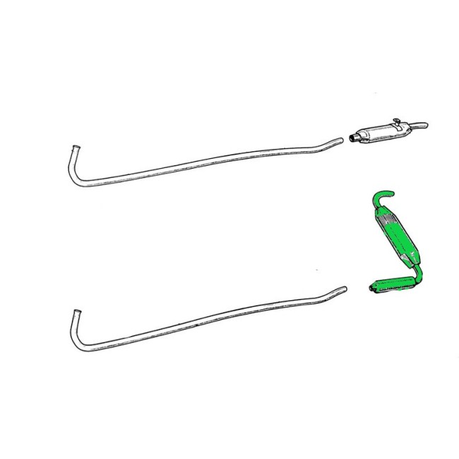 Silencieux AR - MG Midget - 1966/80