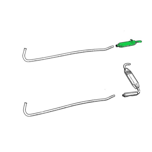 Silencieux AR Inox - MG Midget - 1958/70