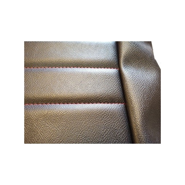 Kit Intérieur Complet Housses Siège Banquette - Noir Couture rouge