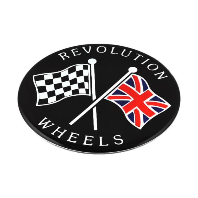 Autocollant centre de roue Révolite 70 mm-Austin Mini