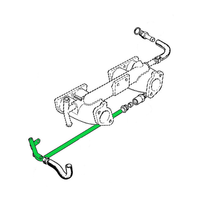 Tubulure de retour d'eau - MG / Triumph