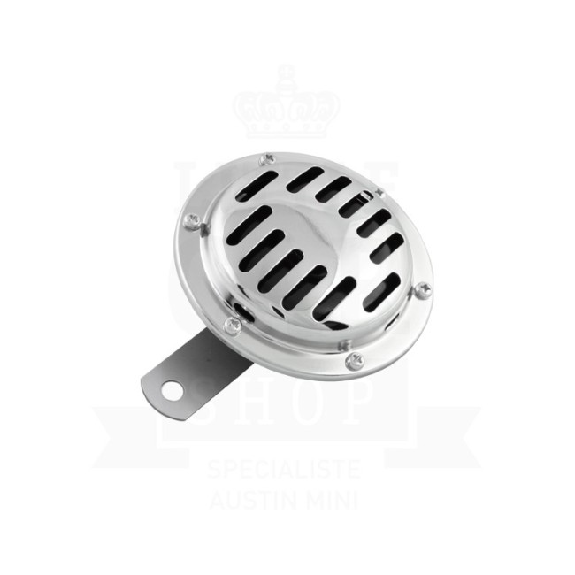 Klaxon chromé - universel 12 V - 105 mm-Austin