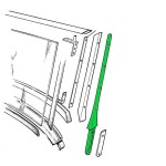 Montant pare brise gauche - MGA-MG