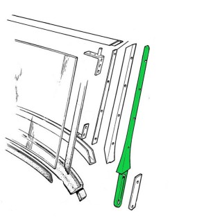 Montant pare brise gauche - MGA-MG