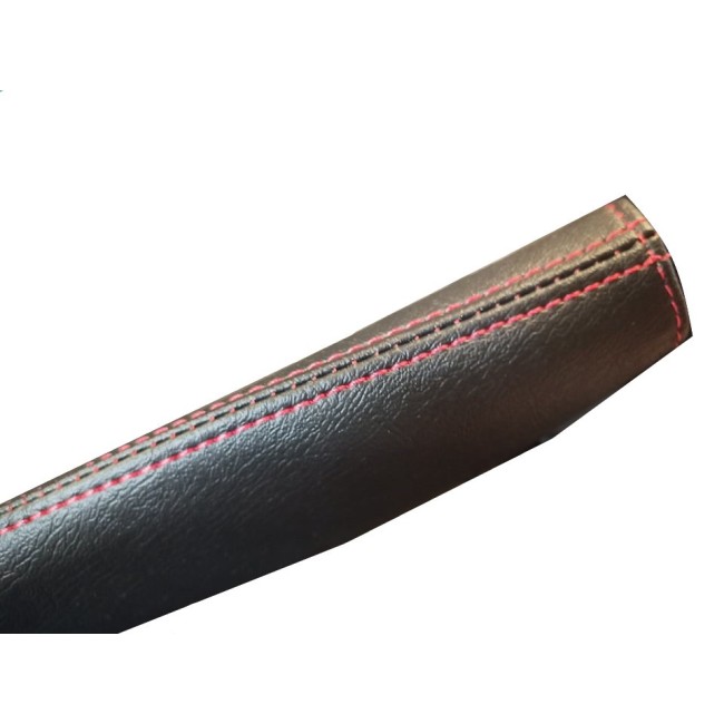 Soufflets Frein à main - Levier de vitesse noir couture rouge