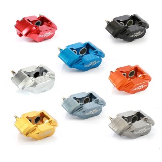 Paire d'étrier de frein aluminium - 7.5" - 4 pistons (couleurs au choix)