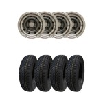 Pack jantes 5x10 - AUG WHEEL - Anthracite (Pneus au choix) x4