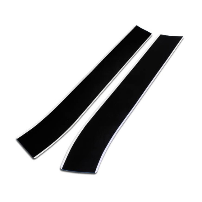 Bande de capot avant Italian Job (la paire): noir liseré