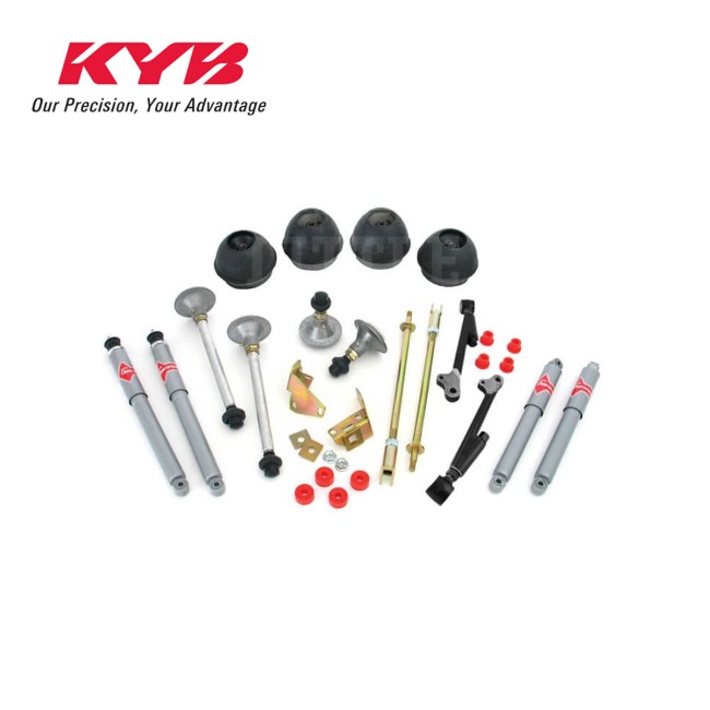 N°11E - Pack Chassis réglable / Amortisseur Kayaba Gaz A Just Av / Ar avec sphères (les 4)