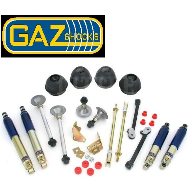 N°13C - Pack Chassis / Amortisseurs Gaz Shocks Court Av / Ar (réglable) avec sphères (les 4)