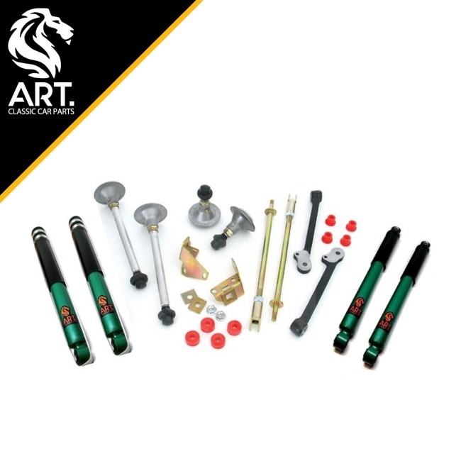 N°14E - Pack Chassis réglable / Amortisseur réglable Bi-tube Huile et Gaz Av / Ar (les 4)