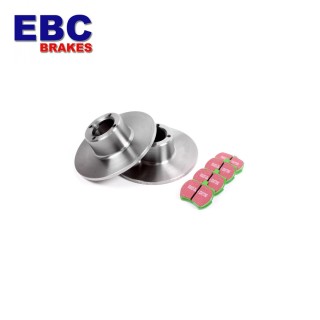 Pack frein disques/plaquettes EBC KEVLAR 8.4" - Austin Mini - 1984 à 2000