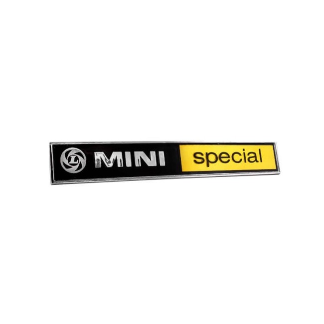 Badge de malle ''Mini Special''-Austin Mini